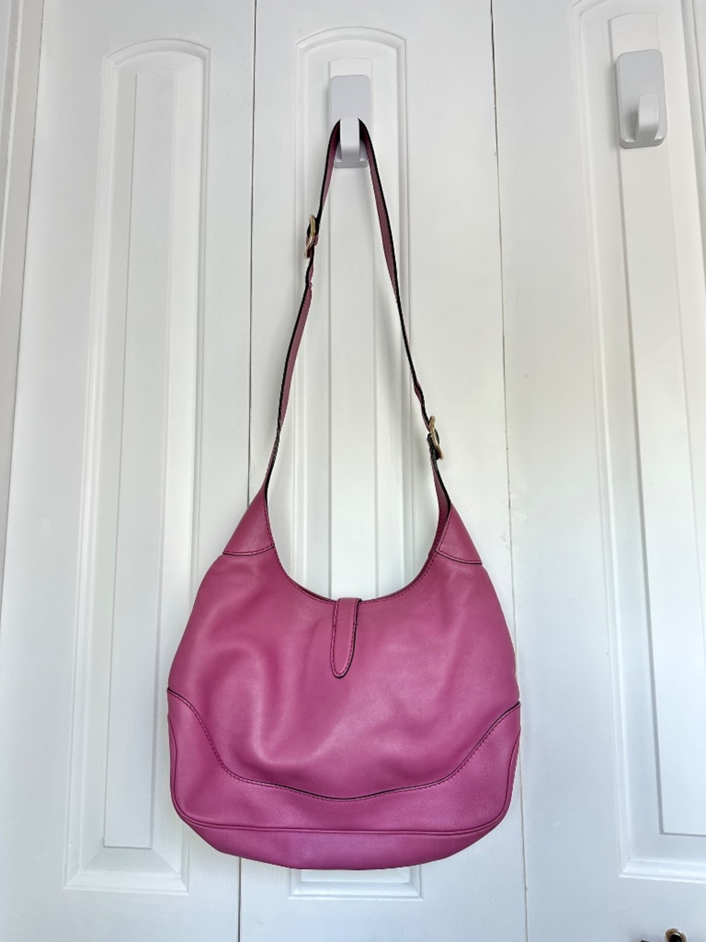 GUCCI Jackie Medium Hobo Bag - Wild Rose Leather - Pristine - Picture 4 of 14